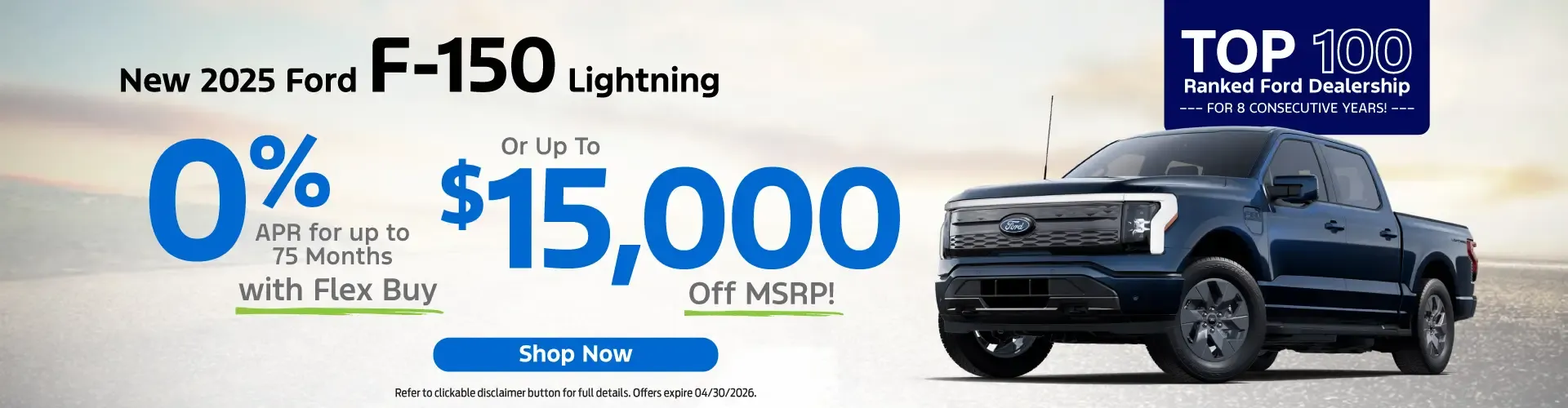 New 2025 Ford F-150 Lightning Special